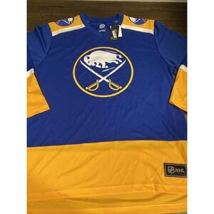 Buffalo Sabres NHL Blank Blue Jersey Pullover Men's Size L Large No Player New